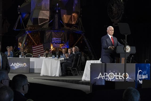 NASA image: The National Space Council Meets With V.P. Mike Pence