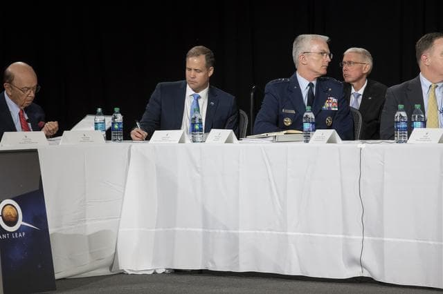 NASA image: The National Space Council Meets With V.P. Mike Pence
