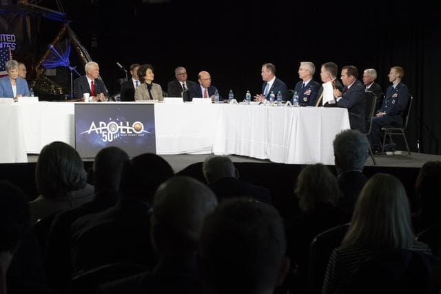 NASA image: The National Space Council Meets With V.P. Mike Pence