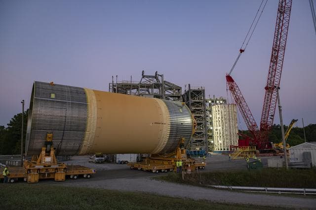 NASA image: Liquid Oxygen Test Article Move in West Test Area