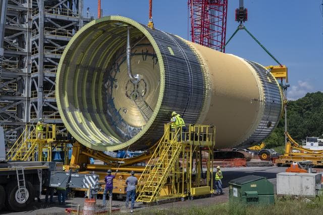 NASA image: Liquid Oxygen Test Article Move in West Test Area