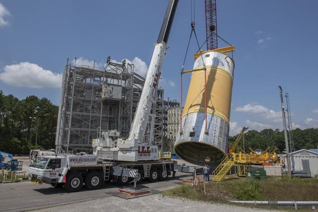 NASA image: Liquid Oxygen Test Article Move in West Test Area