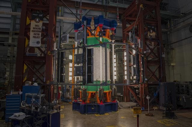 NASA image: SHELL BUCKLING KNOCKDOWN FACTOR (SBKF) PROJECT - COMPOSITE TEST ARTICLE, (CTA) 8.3 – 12/17/19