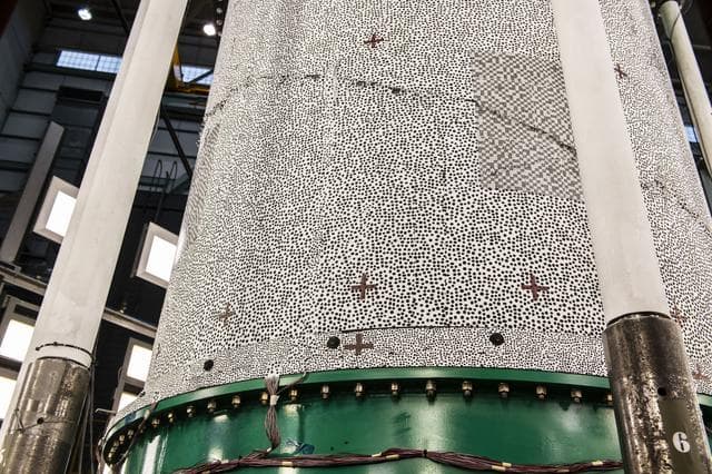 NASA image: Shell Buckling Knockdown Factor (CTA) 8.3 Post Test
