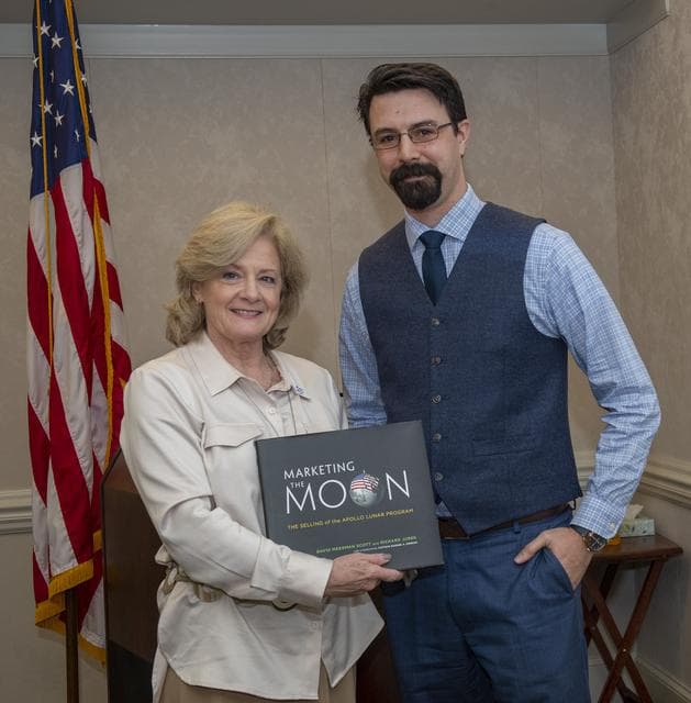 NASA image: Matthew McSavaney presents memento to Jody Singer in appreciatio