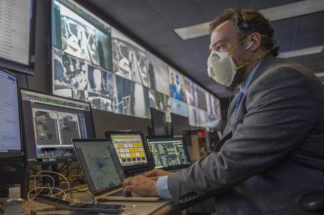  Adam Butt and Teams at NASA’s Marshall Space Flight Center help monitor launch conditions for the Demo-2 mission from the Huntsville Operations Support Center, HOSC.