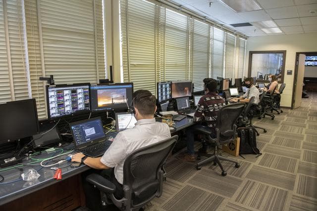 NASA image: MSFC Teams at MSFCC Moniter Launch Conditions for Crew 1 Mission
