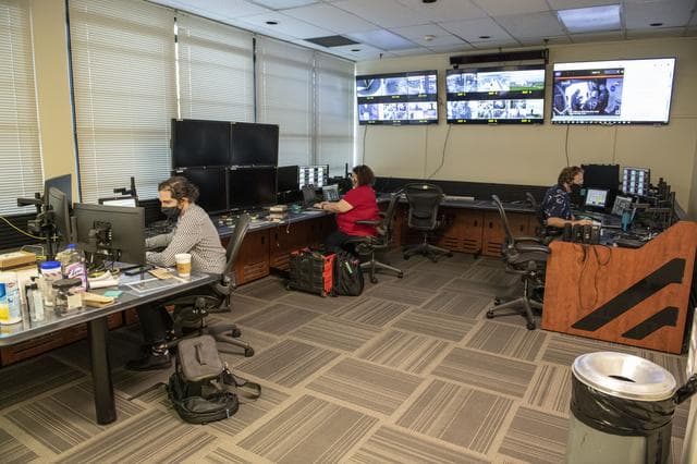 NASA image: MSFC Teams at MSFCC Moniter Launch Conditions for Crew 1 Mission