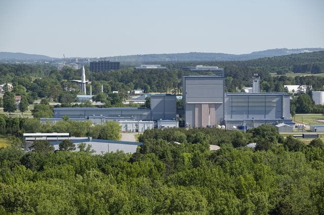NASA image: Marshall Space Flight Center From Test Stand 4693