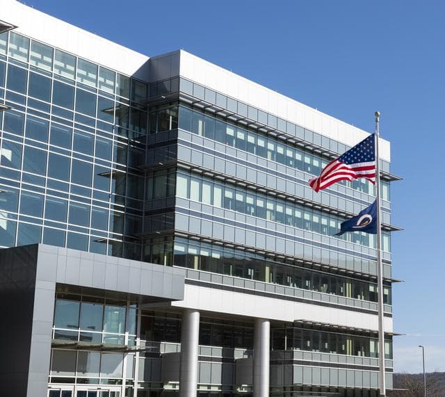 NASA image: NASA Marshall Raises Flag at New Headquarters Building