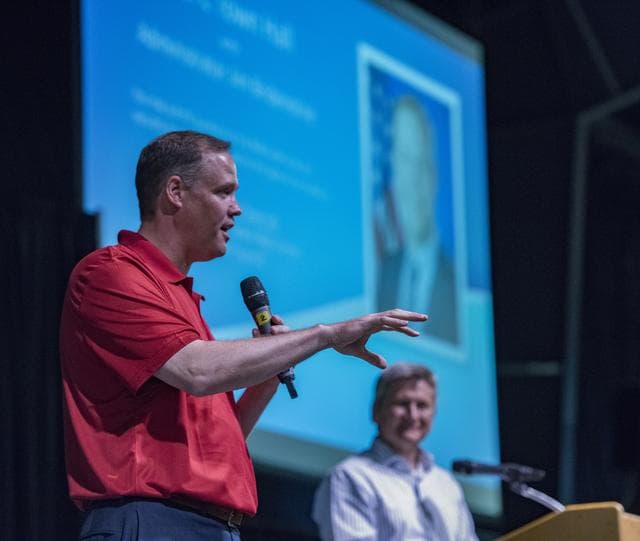 NASA image: Jim Bridenstine conducts employee town hall meeting