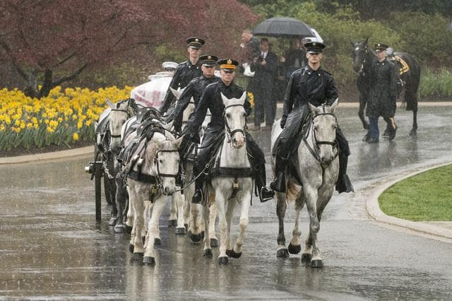 NASA image: John Glenn Interment