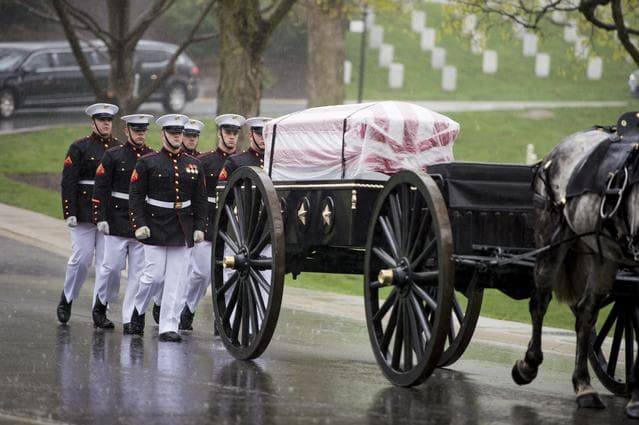 NASA image: John Glenn Interment
