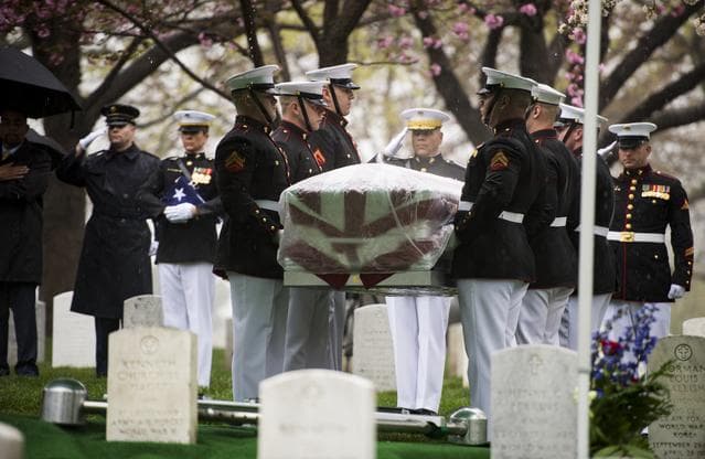 NASA image: John Glenn Interment