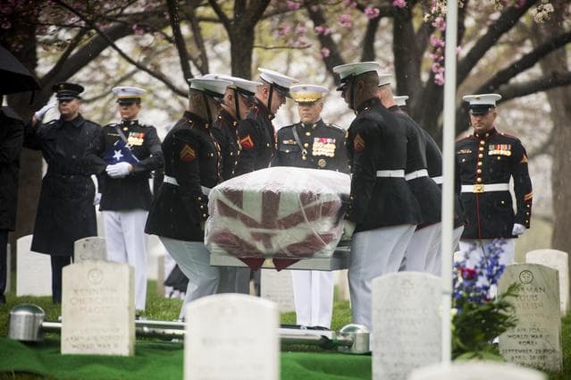 NASA image: John Glenn Interment
