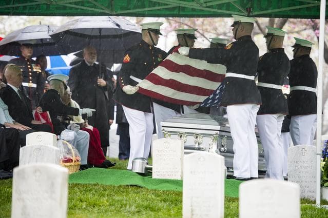 NASA image: John Glenn Interment