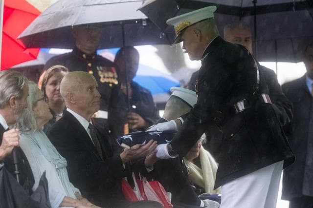 NASA image: John Glenn Interment