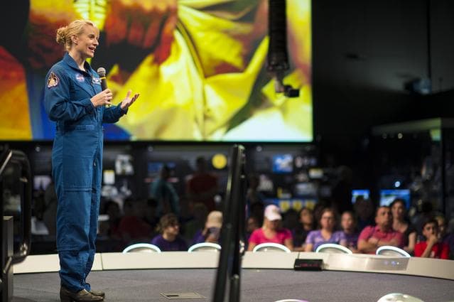 NASA image: Astronaut Kate Rubins at Air and Space Museum