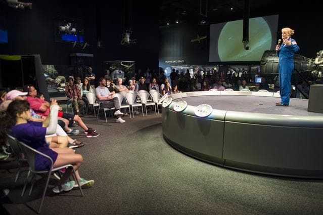 NASA image: Astronaut Kate Rubins at Air and Space Museum