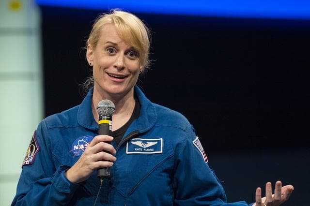 NASA image: Astronaut Kate Rubins at Air and Space Museum