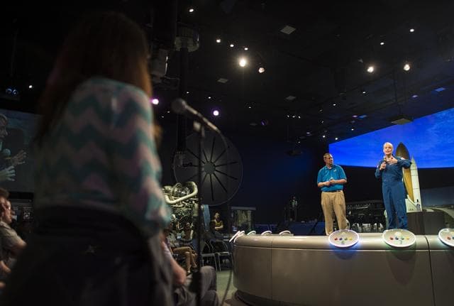 NASA image: Astronaut Kate Rubins at Air and Space Museum
