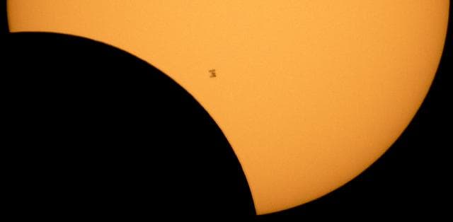 NASA image: 2017 Total Solar Eclipse - ISS Transit