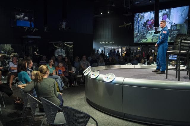 NASA image: Astronaut Shane Kimbrough at Air and Space Museum