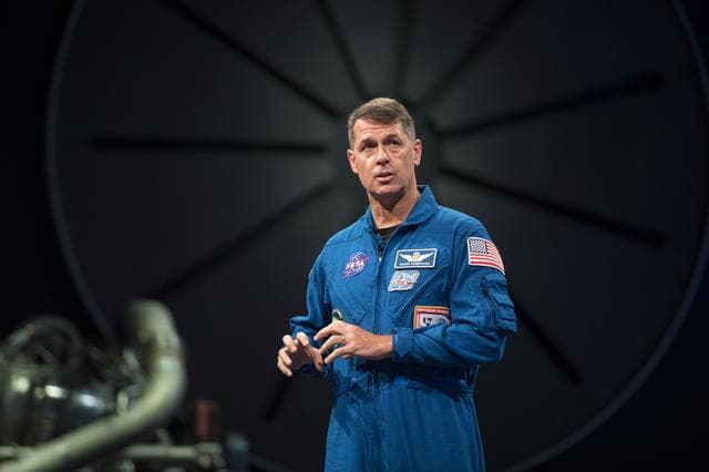 NASA image: Astronaut Shane Kimbrough at Air and Space Museum