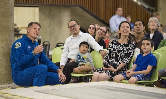 NASA image: Astronaut Shane Kimbrough at Arlington Career Center