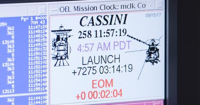 NASA image: Cassini End of Mission