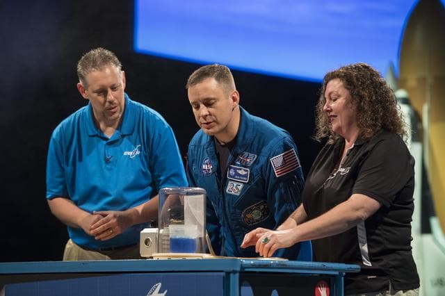 NASA image: Astronaut Jack Fischer at Air and Space Museum