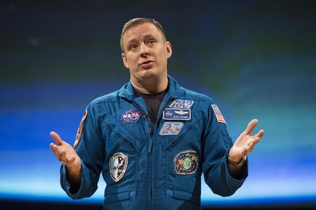 NASA image: Astronaut Jack Fischer at Air and Space Museum