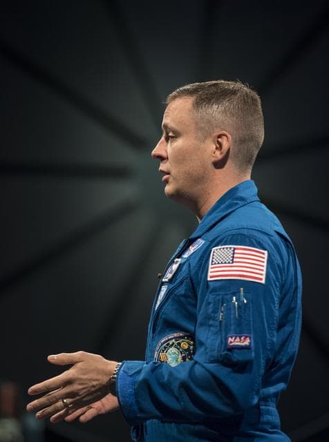NASA image: Astronaut Jack Fischer at Air and Space Museum