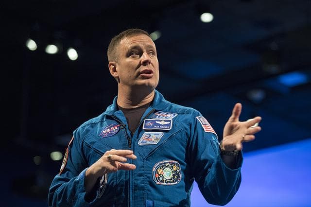 NASA image: Astronaut Jack Fischer at Air and Space Museum