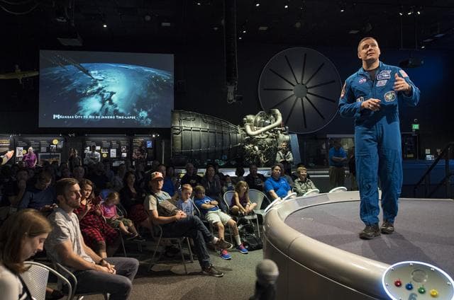 NASA image: Astronaut Jack Fischer at Air and Space Museum