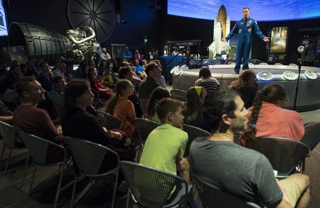 NASA image: Astronaut Jack Fischer at Air and Space Museum