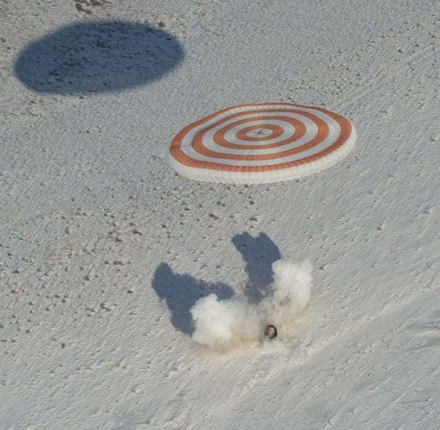 NASA image: Expedition 53 Soyuz MS-05 Landing