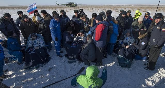 NASA image: Expedition 53 Soyuz MS-05 Landing