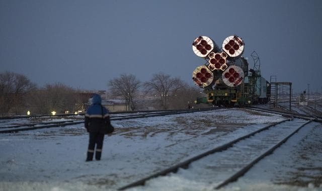 NASA image: Expedition 54 Soyuz Rollout