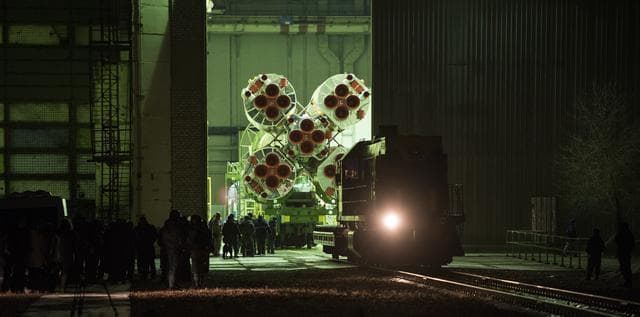 NASA image: Expedition 55 Soyuz Rollout