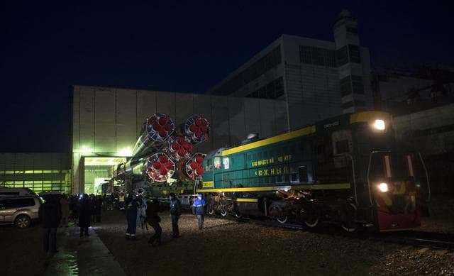NASA image: Expedition 55 Soyuz Rollout