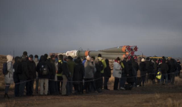 NASA image: Expedition 55 Soyuz Rollout