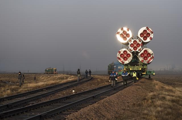NASA image: Expedition 55 Soyuz Rollout