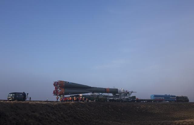 NASA image: Expedition 55 Soyuz Rollout