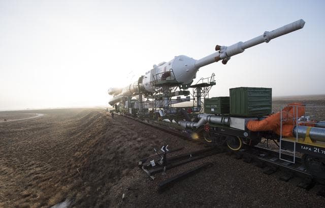 NASA image: Expedition 55 Soyuz Rollout