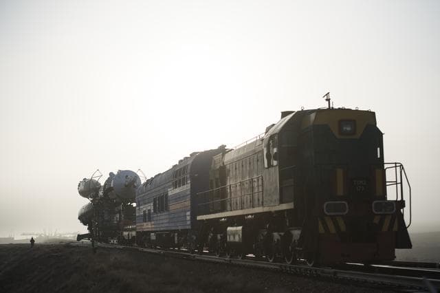 NASA image: Expedition 55 Soyuz Rollout