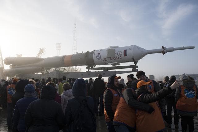 NASA image: Expedition 55 Soyuz Rollout