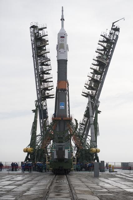 NASA image: Expedition 55 Soyuz Rollout