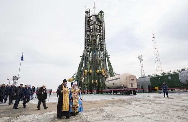 NASA image: Expedition 55 Soyuz Blessing