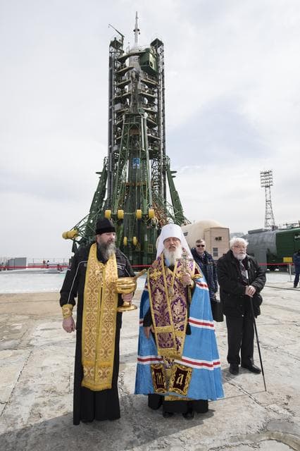 NASA image: Expedition 55 Soyuz Blessing
